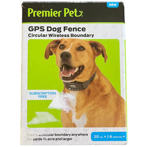 Premier Pet GPS Dog Fence Circular Wireless Boundary Collar Pet Boundary